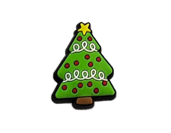 Jibbitz Green Decorated Christmas Tree