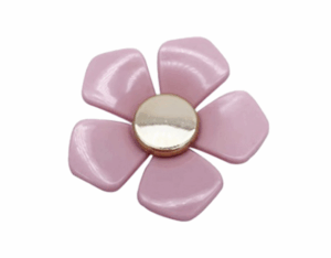 Jibbitz Big Pink Metal Flower