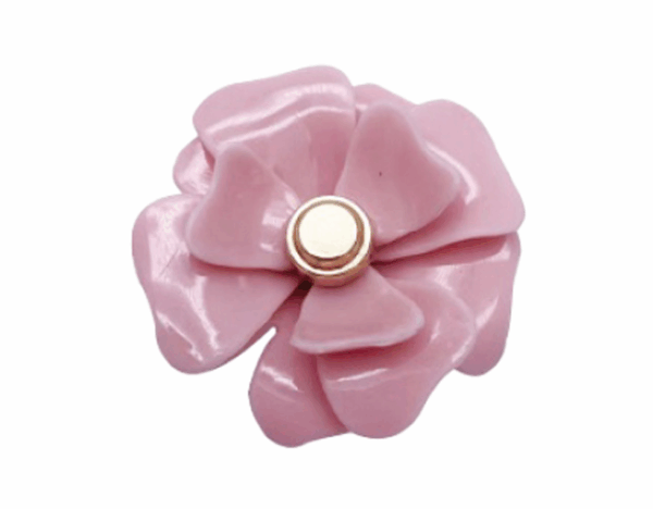 Jibbitz Pink Metal Flower