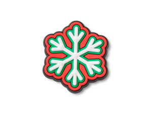Jibbitz Green and Red Snowflake