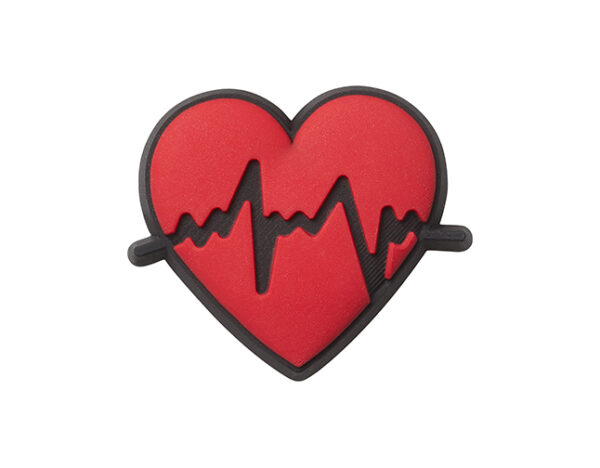 Jibbitz Heart with Heartbeat
