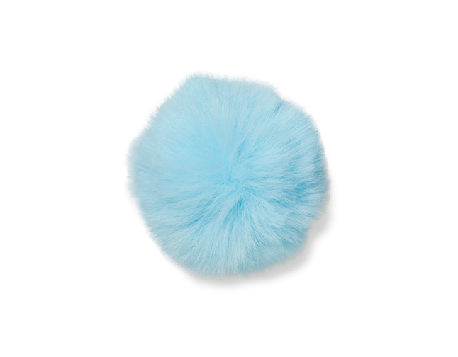 Jibbitz Blue Fur Pompom Ball