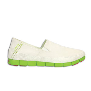 Crocs Stretch Sole Loafer Women White Volt Green
