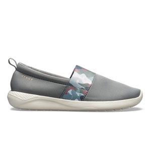 Crocs LiteRide Graphic SlipOn Women Charcoal Stucco