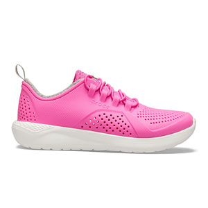 Crocs LiteRide Pacer Kids Electric Pink White