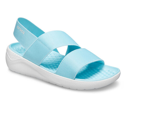 Crocs LiteRide Stretch Sandal Ice Blue Almost White - Image 2
