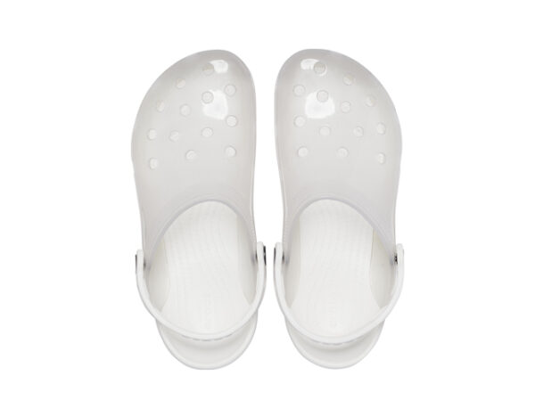 Crocs Classic Translucent Clog White - Image 3