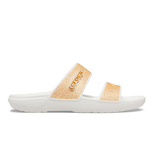 Classic Crocs Glitter Sandal Orange Sorbet Glitter