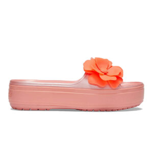 Crocs Crocband Platform Vivid Blooms Slide Melon