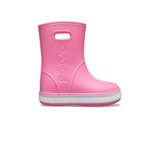 Crocs Crocband Rain Boot Kids Pink Lemonade Lavender