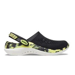 Crocs LiteRide 360 Marbled Clog Black Citrus