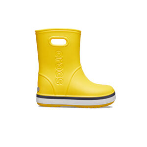 Crocs Crocband Rain Boot Kids Yellow Navy
